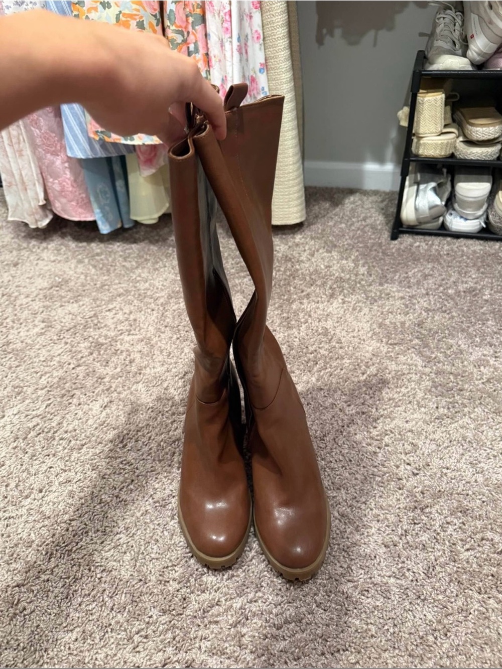 Coconuts by Matisse Tall Brown Leather Riding Boots